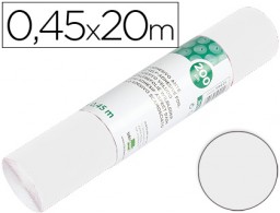 Papel adhesivo Liderpapel blanco 0,45 x 20 m.